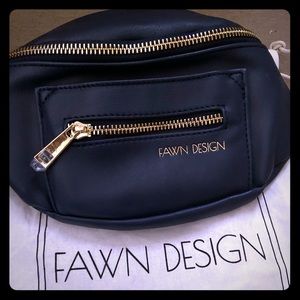 Navy blue fawn design fanny pack